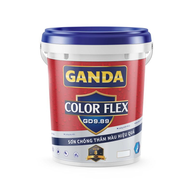 GANDA COLOR FLEX: Sơn chống thấm màu hiệu quả - GD9.89 - 20Kg