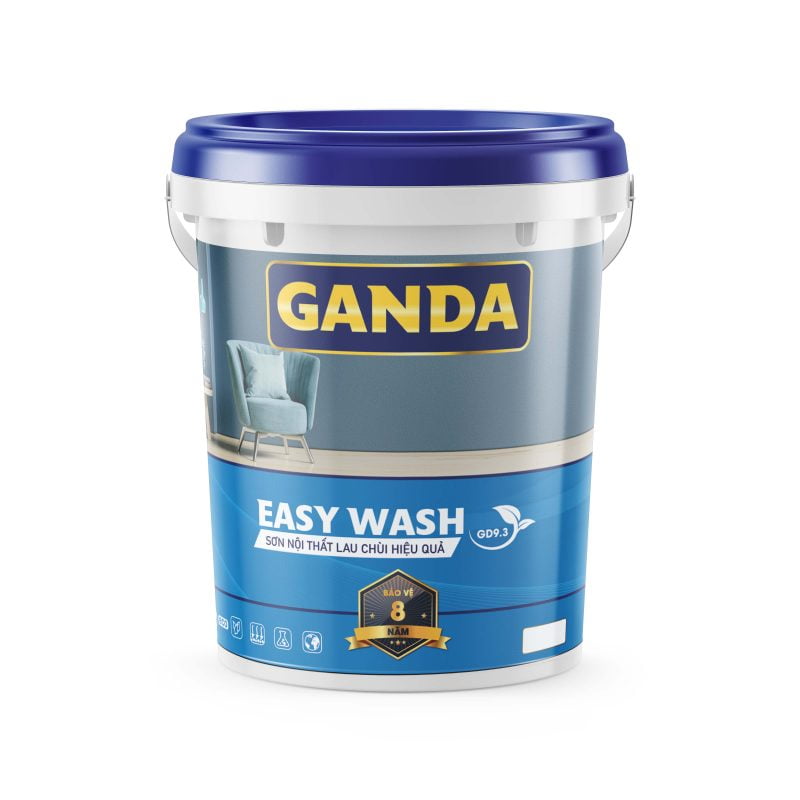 GANDA EASY WASH: Sơn nội thất lau chùi hiệu quả - GD9.3 - 22Kg