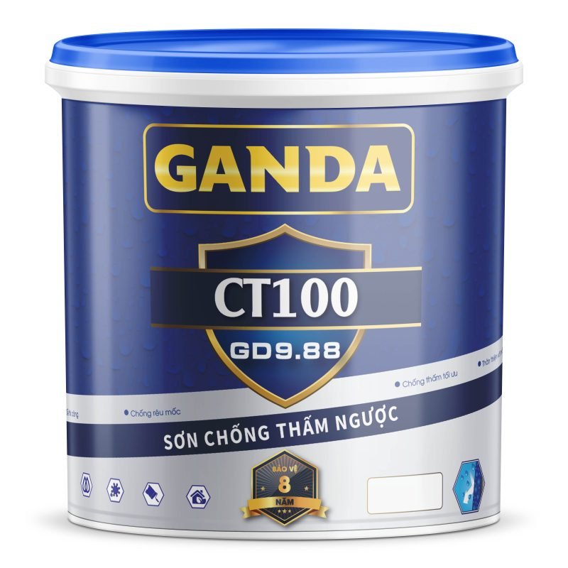 GANDA CT100: Sơn chống thấm ngược - GD9.88- 1Kg