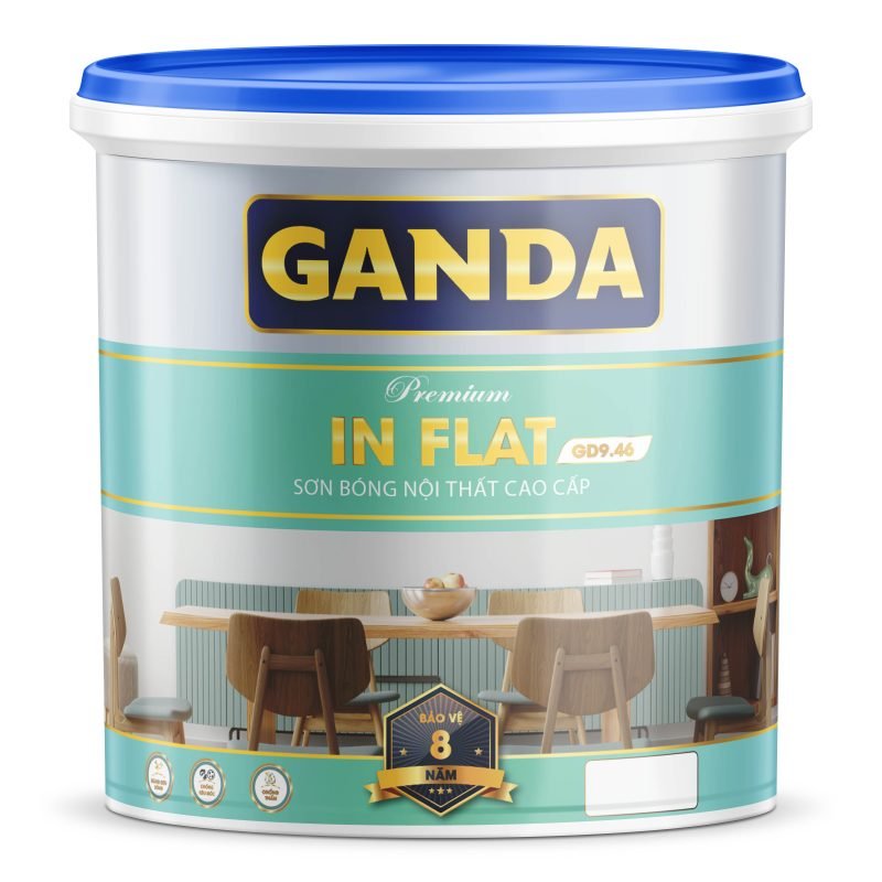 GANDA IN FLAT: Sơn bóng nội thất cao cấp - GD9.46 - 1Kg