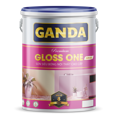 GANDA GLOSS ONE: Sơn siêu bóng nội thất cao cấp - GD9.56 - 5Kg